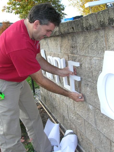 Installing Dimensional Letters