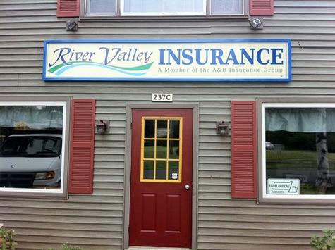 River Valley Insurance-all aluminum wall sign