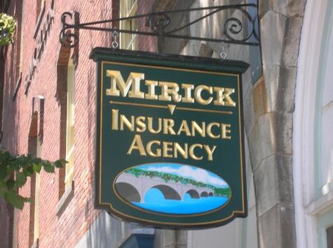 Mirick Insurance - Painted mural- Shelburne Falls, MA