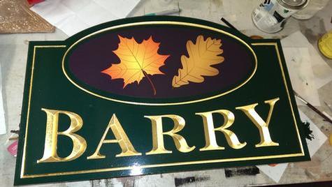 Barry - Carved Gold Leaf