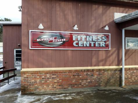 Supreme Fitness-aluminum wall sign with frame moldings