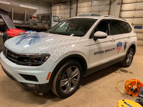 Mount Snow Tiguan Partial wrap and lettering